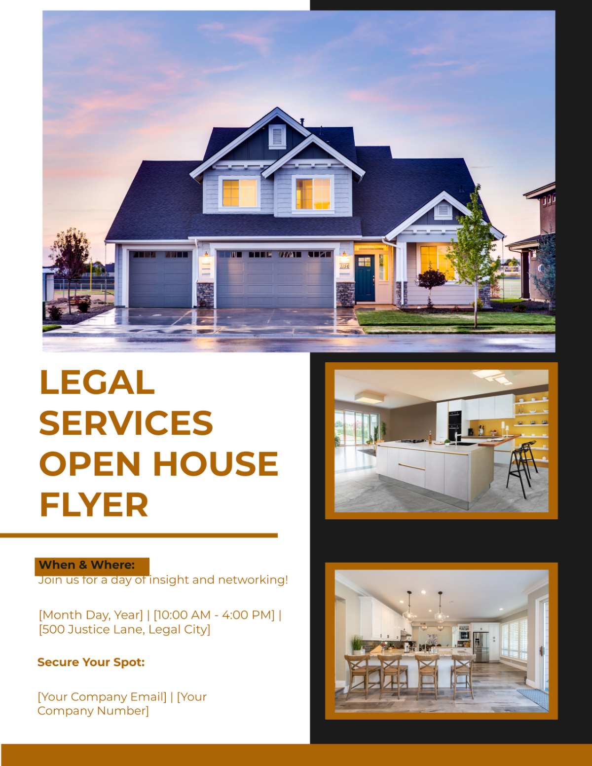 Legal Services Open House Flyer Template