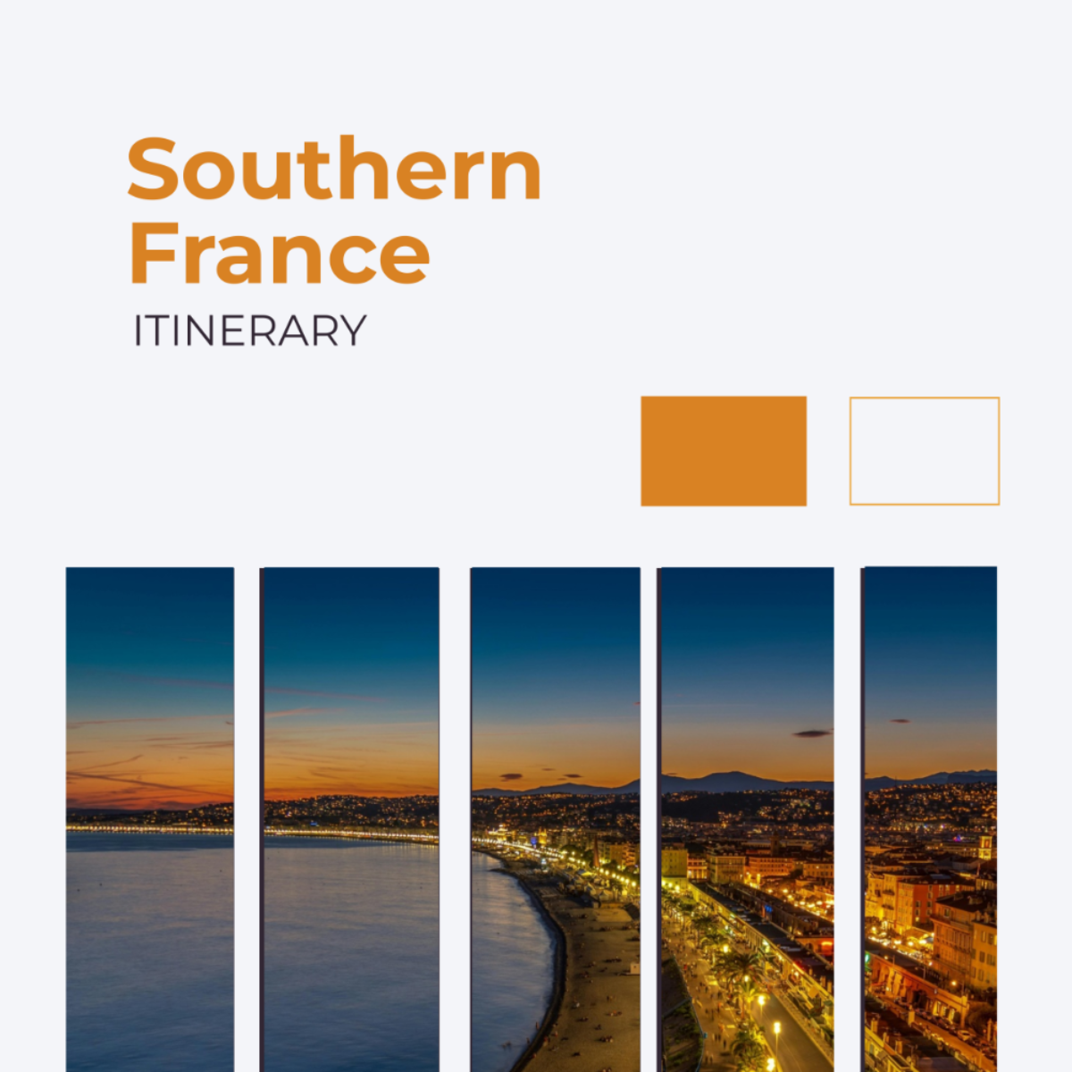 Southern France Itinerary Template - Edit Online & Download