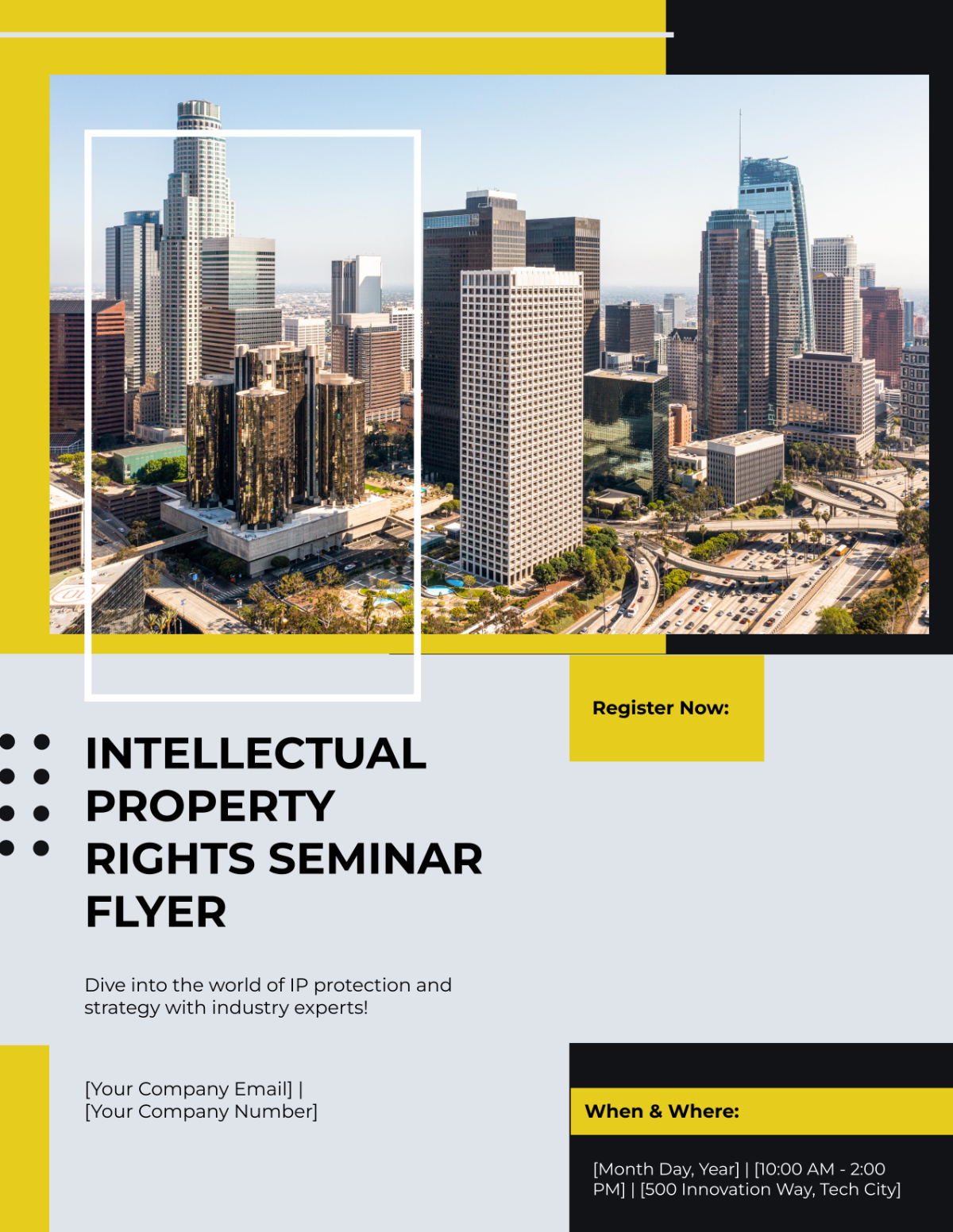 Intellectual Property Rights Seminar Flyer Template