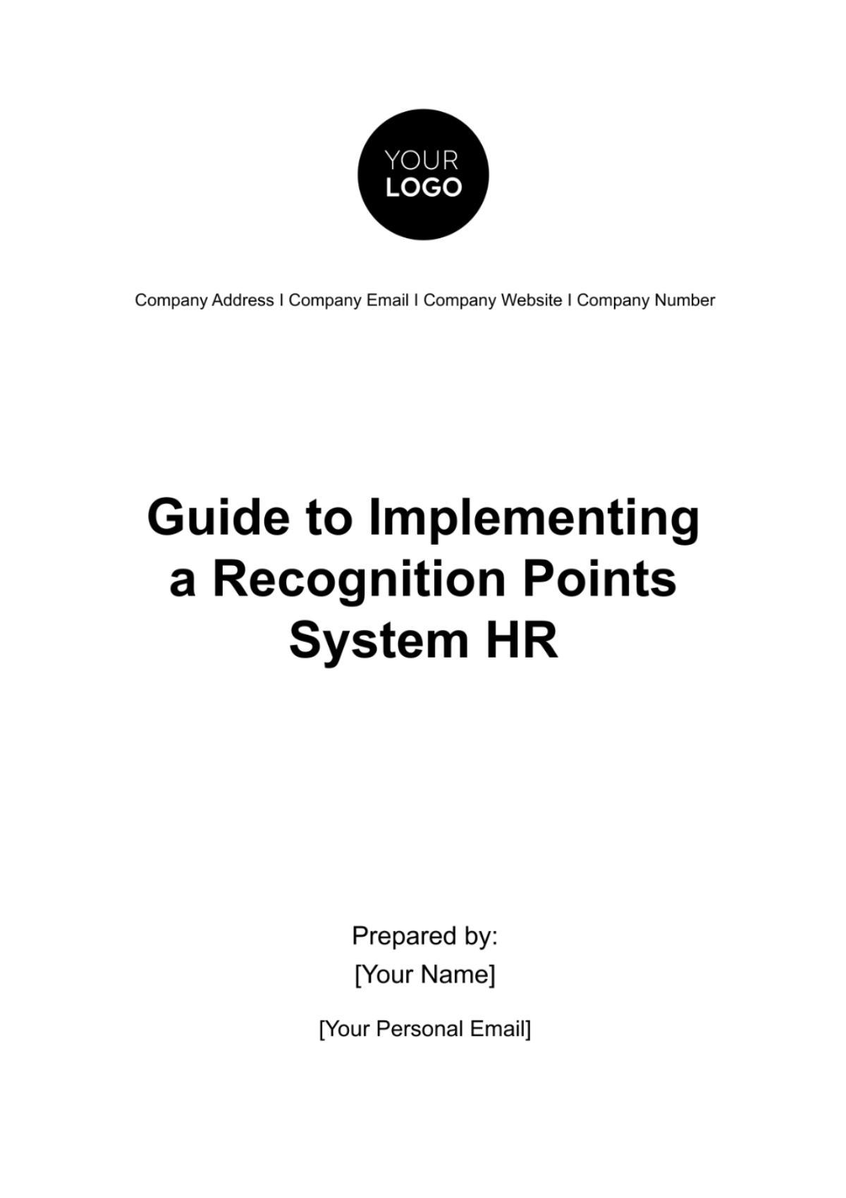 Guide to Implementing a Recognition Points System HR Template - Edit Online & Download