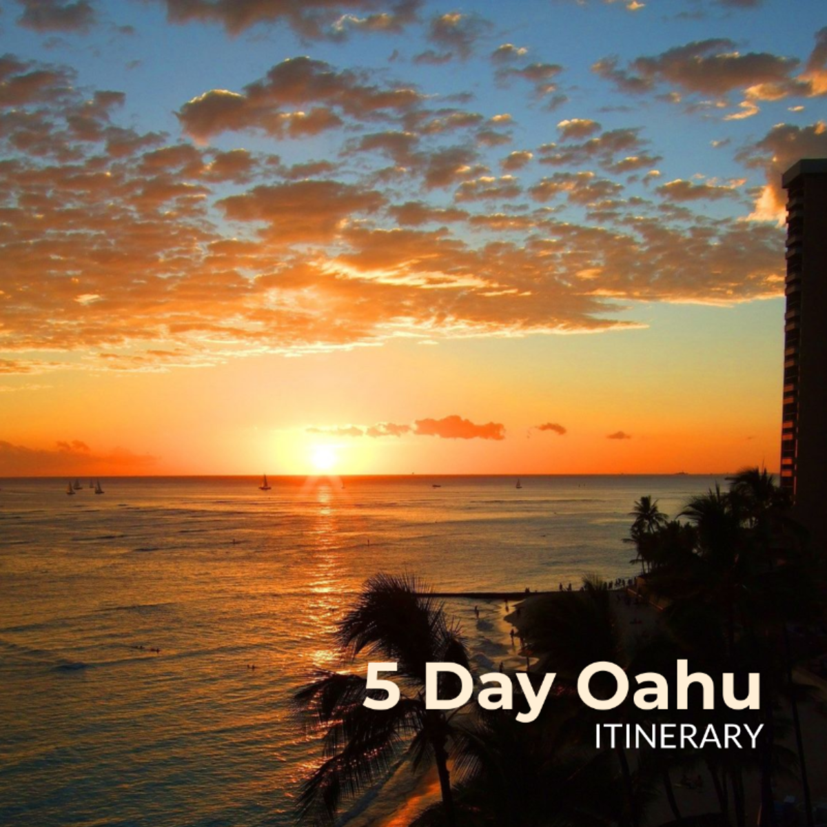 5 Day Oahu Itinerary Template - Edit Online & Download