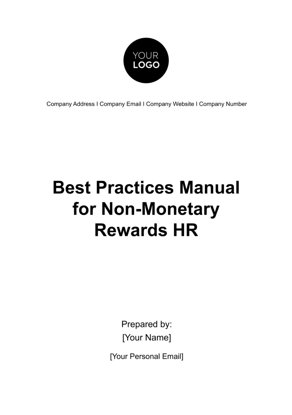 Best Practices Manual for Non-Monetary Rewards HR Template - Edit Online & Download