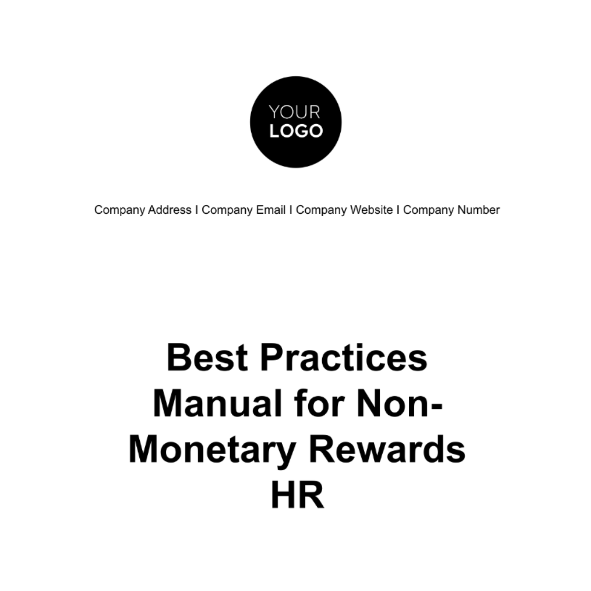 Best Practices Manual for Non-Monetary Rewards HR Template - Edit Online & Download