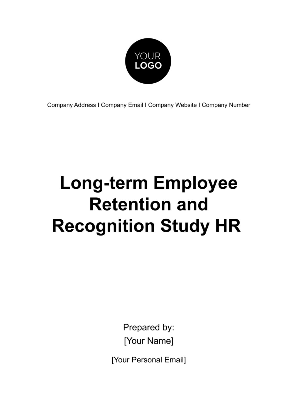 Long-term Employee Retention and Recognition Study HR Template - Edit Online & Download