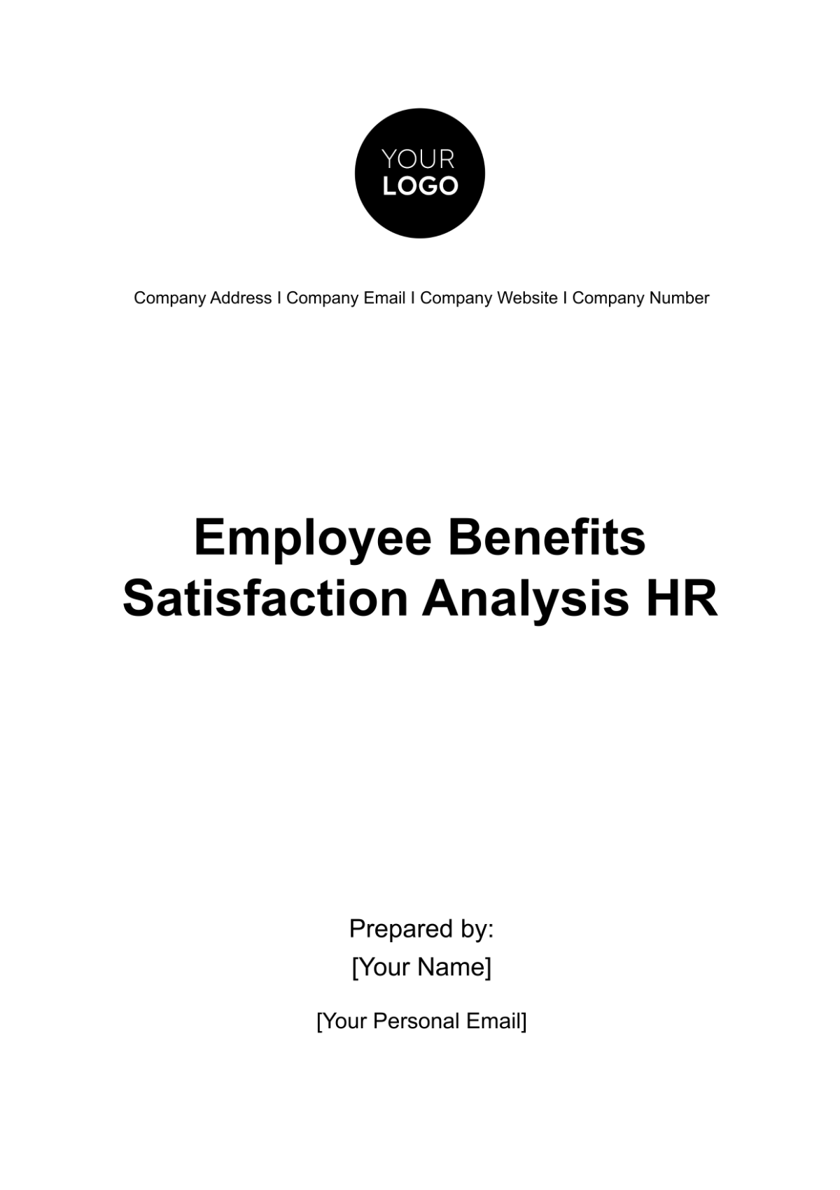 Free Employee Benefits Satisfaction Analysis HR Template