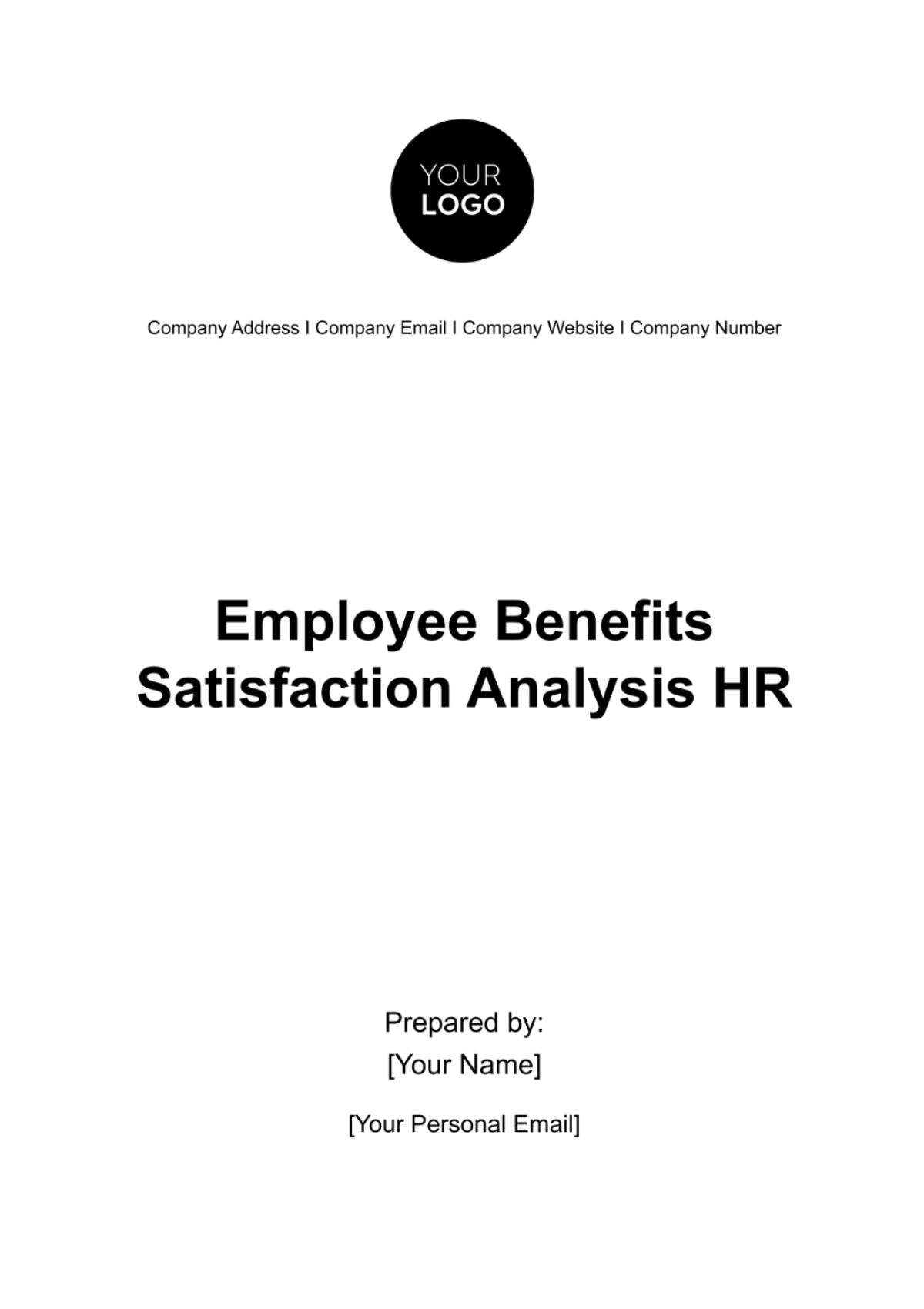 Employee Benefits Satisfaction Analysis HR Template - Edit Online & Download