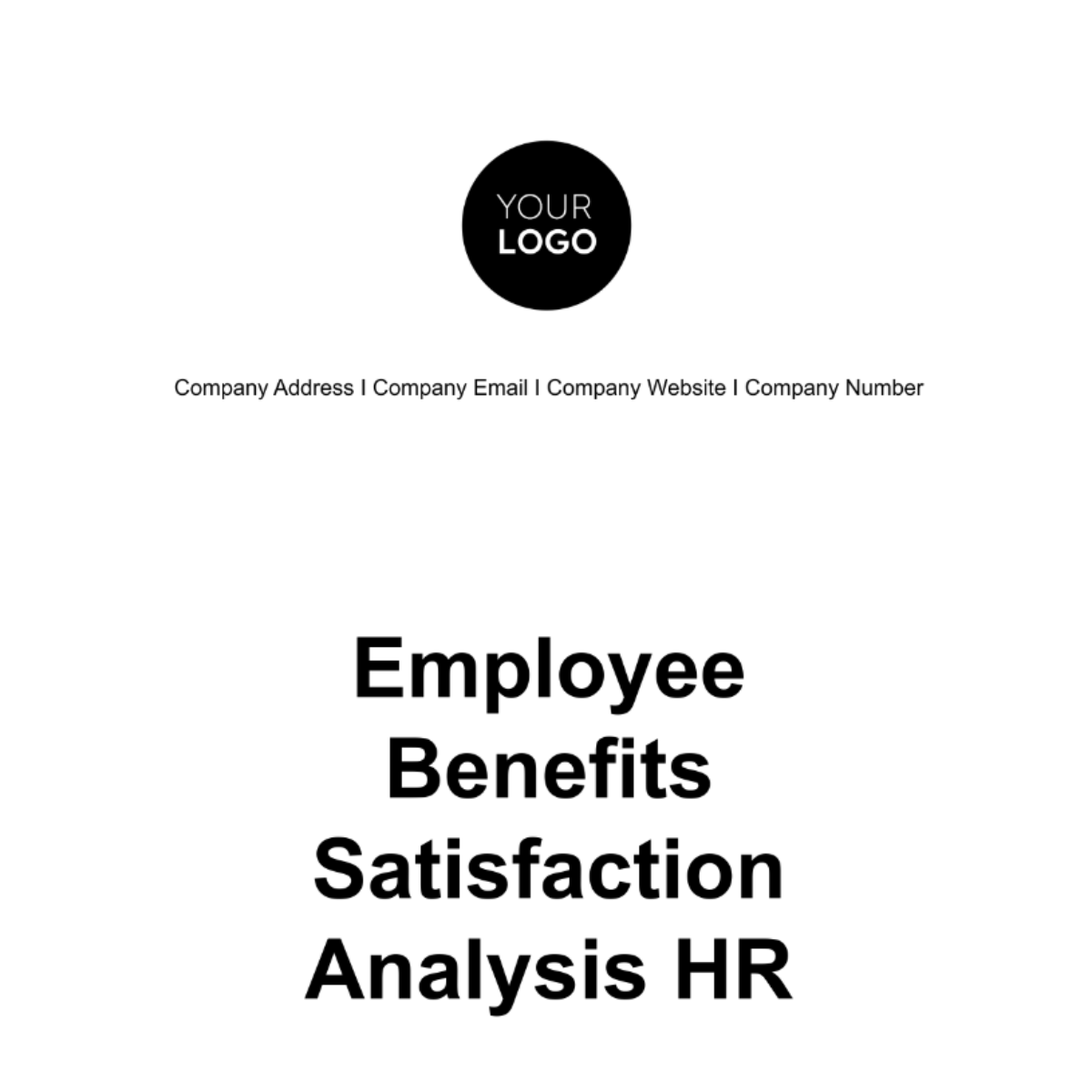 Employee Benefits Satisfaction Analysis HR Template