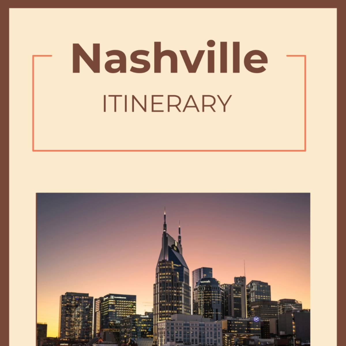 Nashville Itinerary Template - Edit Online & Download