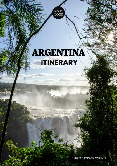 Free Argentina Itinerary Template to Edit Online