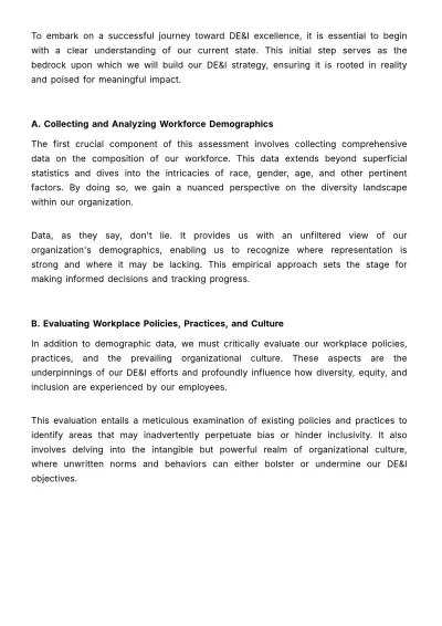 Free Diversity, Equity, & Inclusion Strategy Guide HR Template to Edit Online