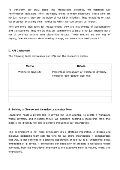 Free Diversity, Equity, & Inclusion Strategy Guide HR Template to Edit Online