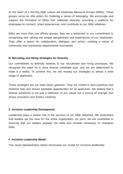 Free Diversity, Equity, & Inclusion Strategy Guide HR Template to Edit Online