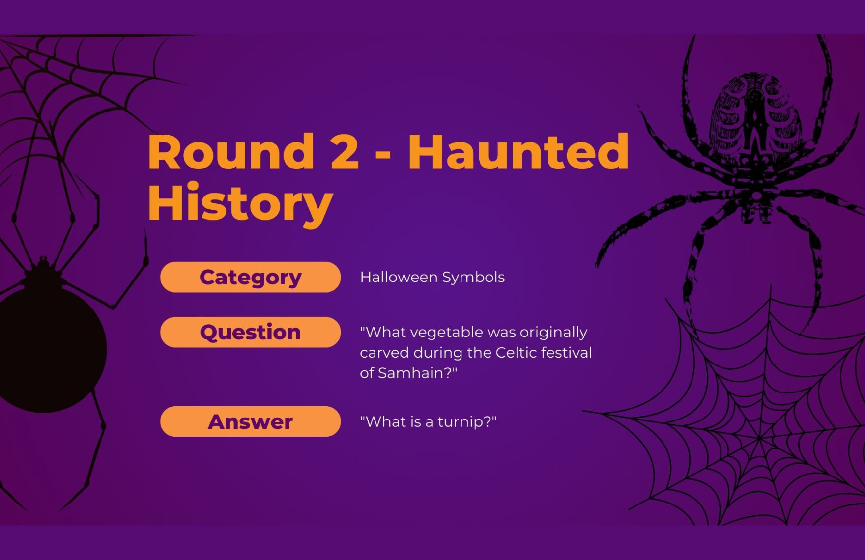 Halloween Jeopardy Template