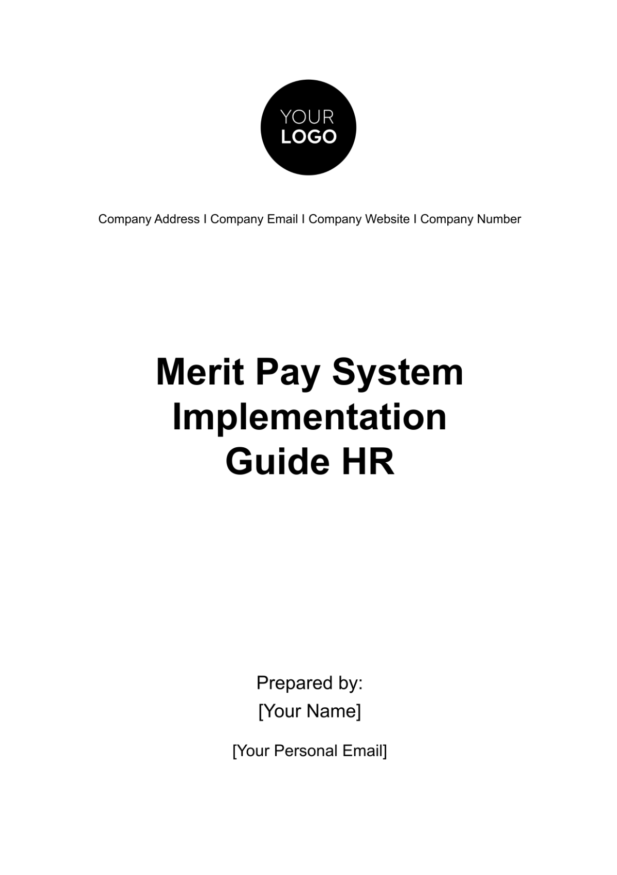 Free Merit Pay System Implementation Guide HR Template