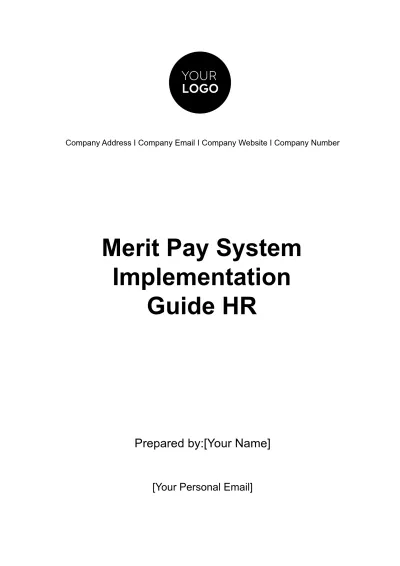 Free Merit Pay System Implementation Guide HR Template to Edit Online