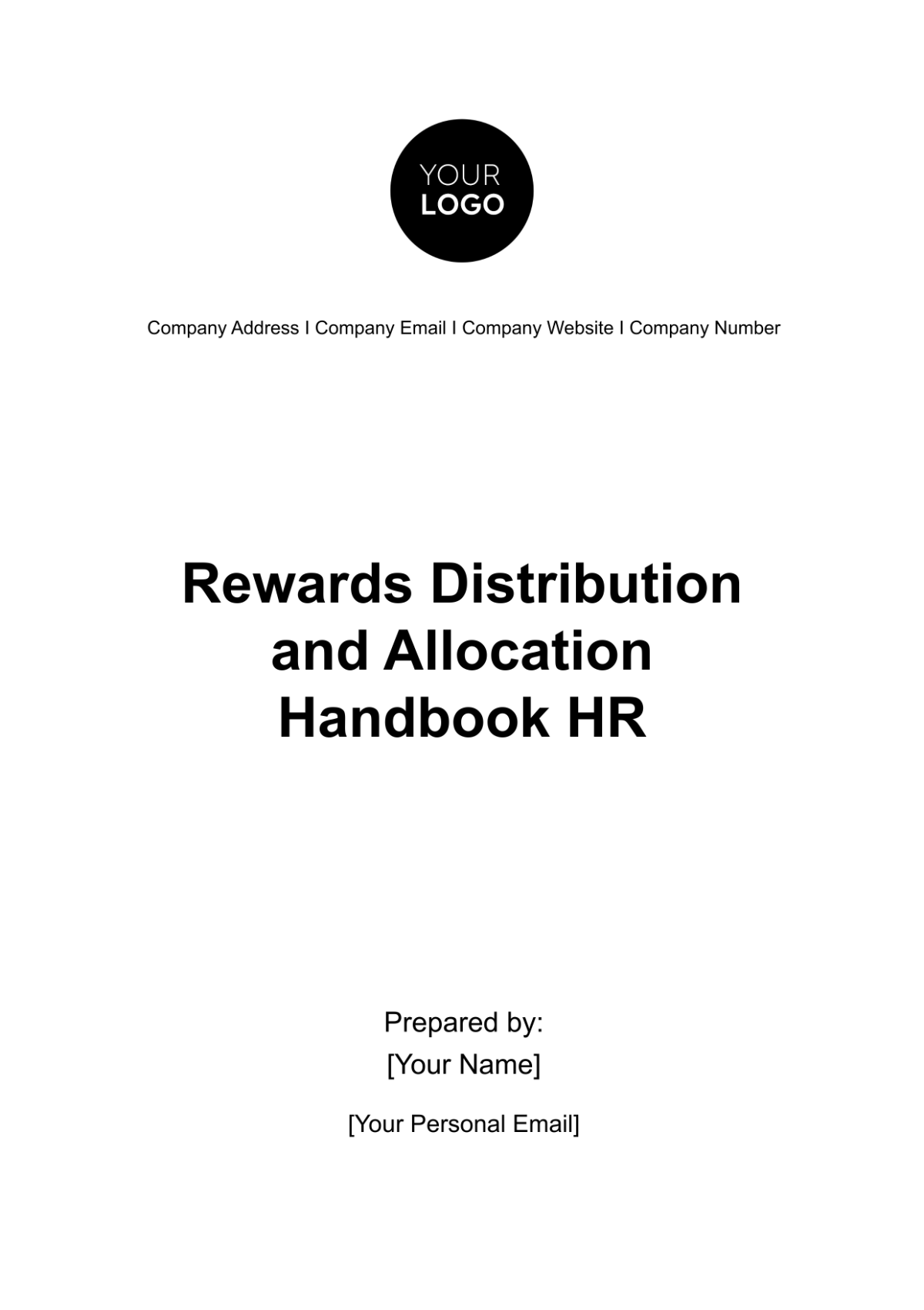 Free Rewards Distribution and Allocation Handbook HR Template