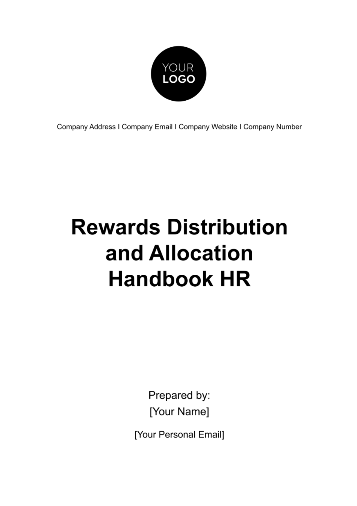 Rewards Distribution and Allocation Handbook HR Template - Edit Online & Download