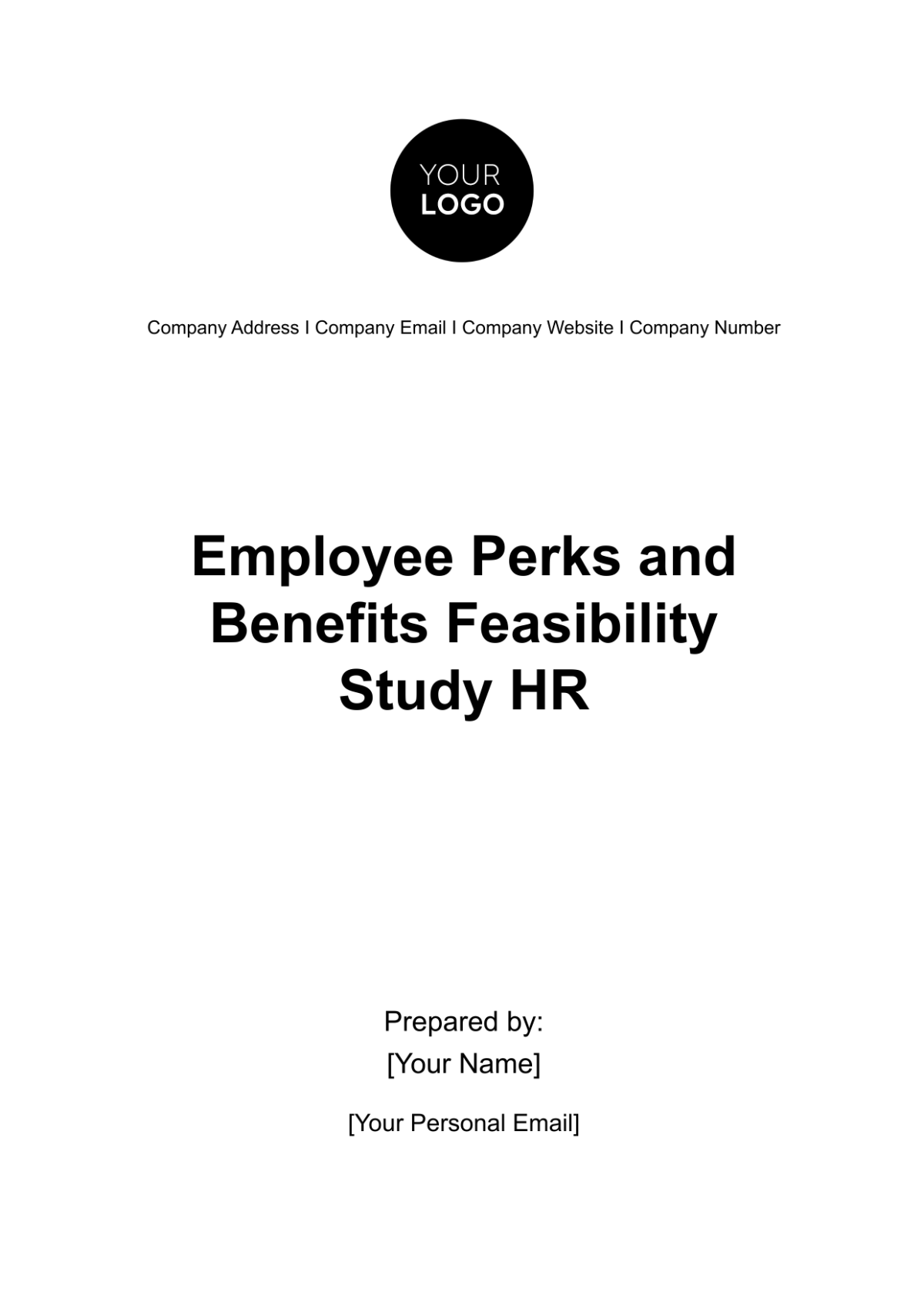 Free Employee Perks and Benefits Feasibility Study HR Template