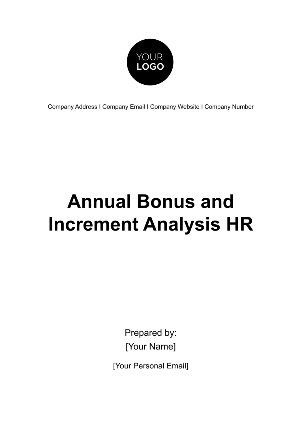 Annual Bonus and Increment Analysis HR Template - Edit Online & Download