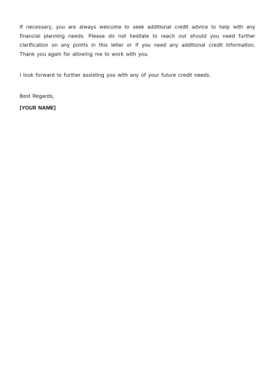 Free Credit Inquiry Explanation Letter Template to Edit Online