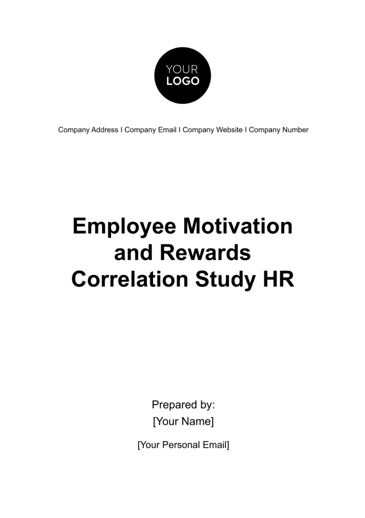 Employee Motivation and Rewards Correlation Study HR Template - Edit Online & Download