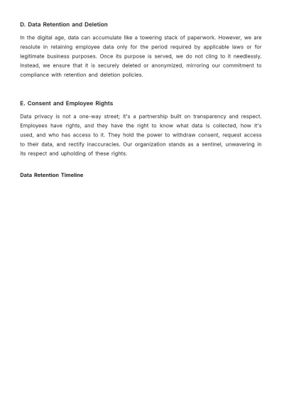 Free Employee Data Privacy Compliance Manual HR Template to Edit Online