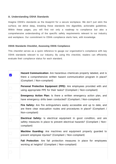 Free OSHA (Occupational Safety and Health Act) Comprehensive Compliance Guide HR Template to Edit Online