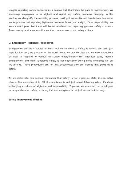 Free OSHA (Occupational Safety and Health Act) Comprehensive Compliance Guide HR Template to Edit Online
