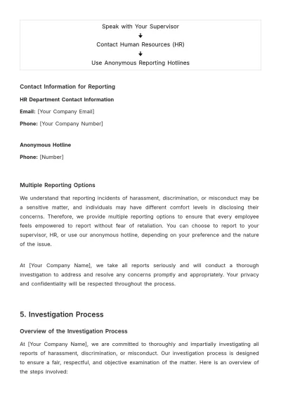Free Anti-Harassment and Workplace Etiquette Manual HR Template to Edit Online