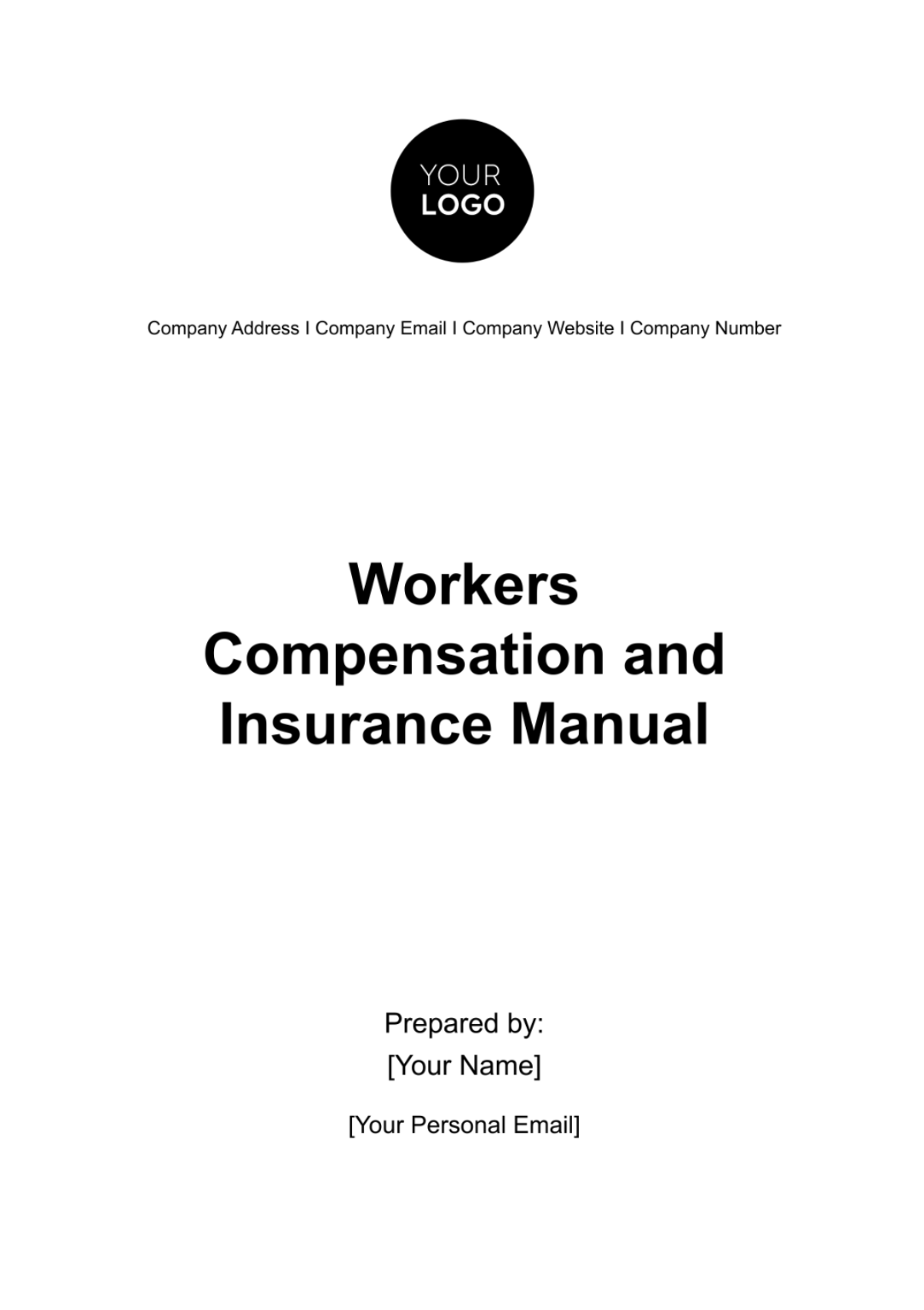 Workers Compensation and Insurance Manual HR Template - Edit Online & Download