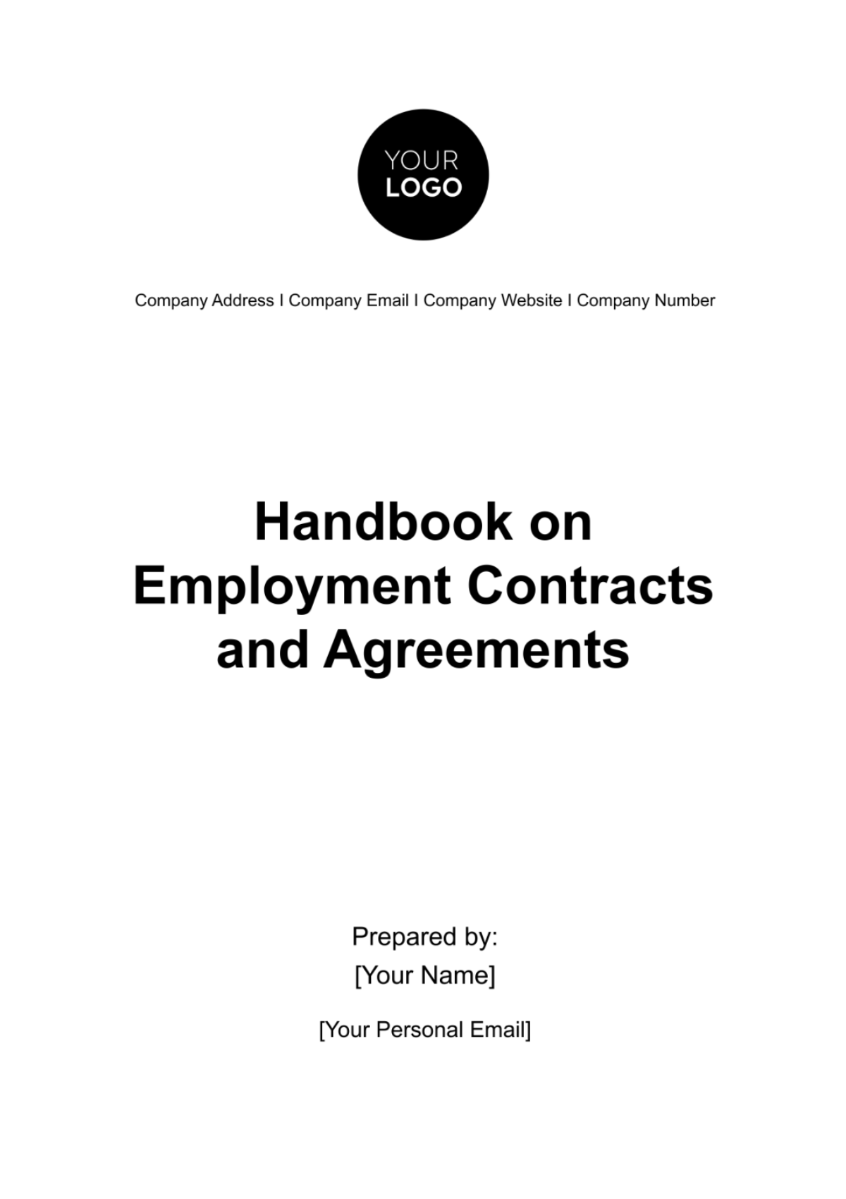 Handbook on Employment Contracts and Agreements HR Template - Edit Online & Download