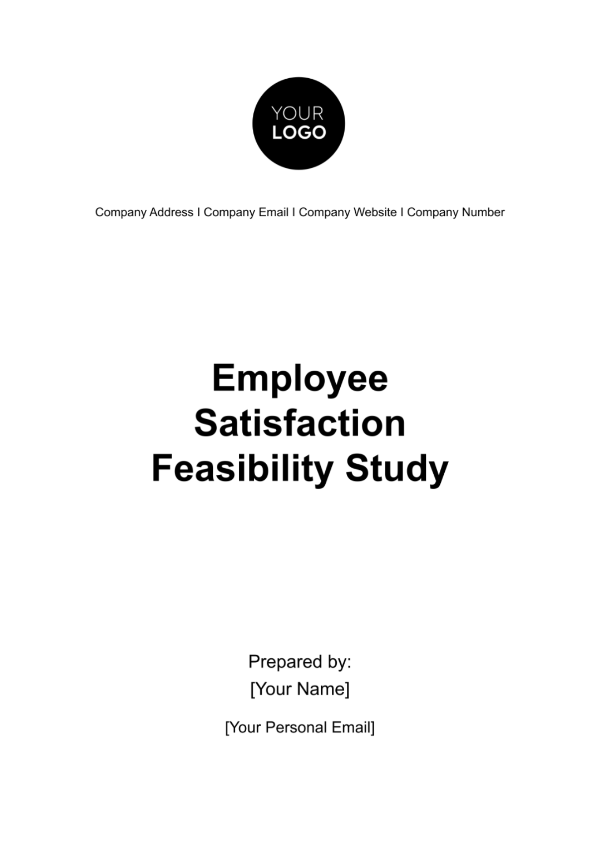 Employee Satisfaction Feasibility Study HR Template - Edit Online & Download