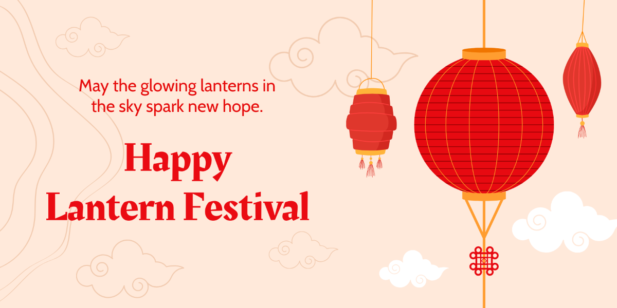  Chinese Lantern Festival X Post Template