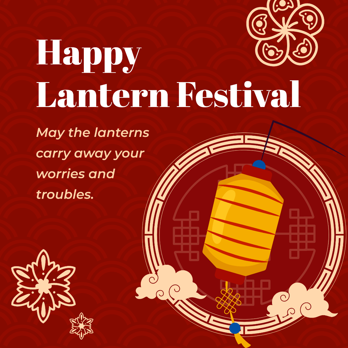 Chinese Lantern Festival Instagram Post Template