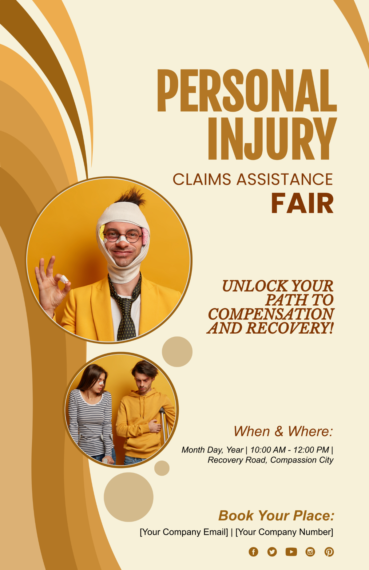 Personal Injury Claims Assistance Fair Poster