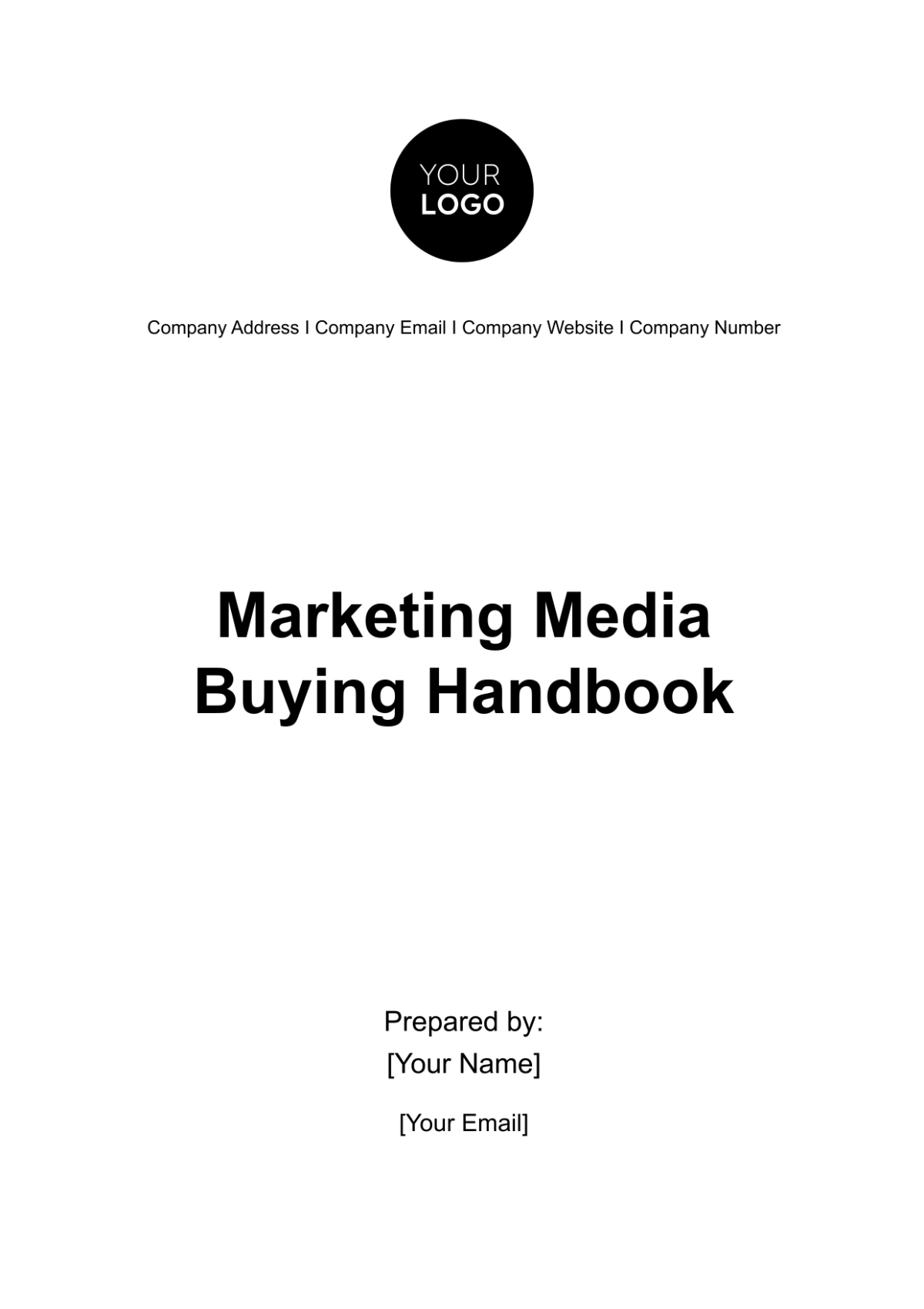 Marketing Media Buying Handbook Template - Edit Online & Download