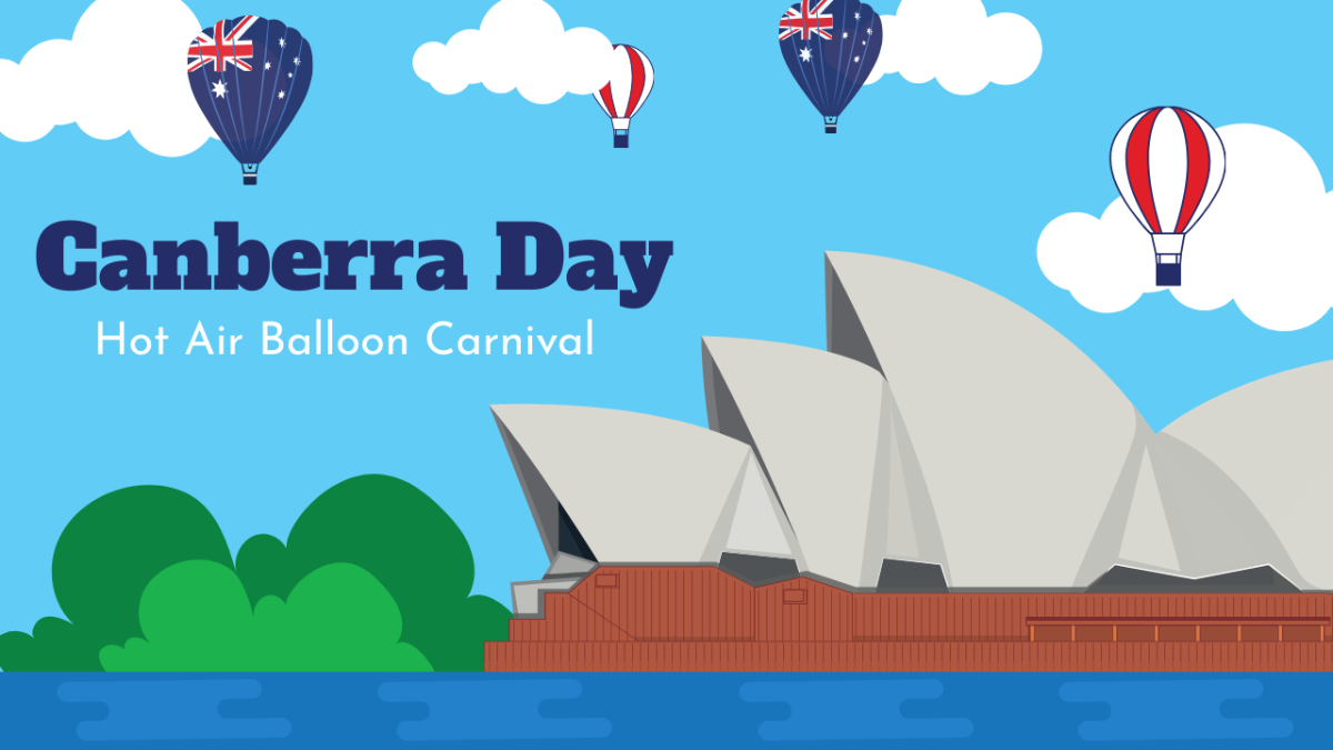 Free Canberra Day Youtube Thumbnail Template
