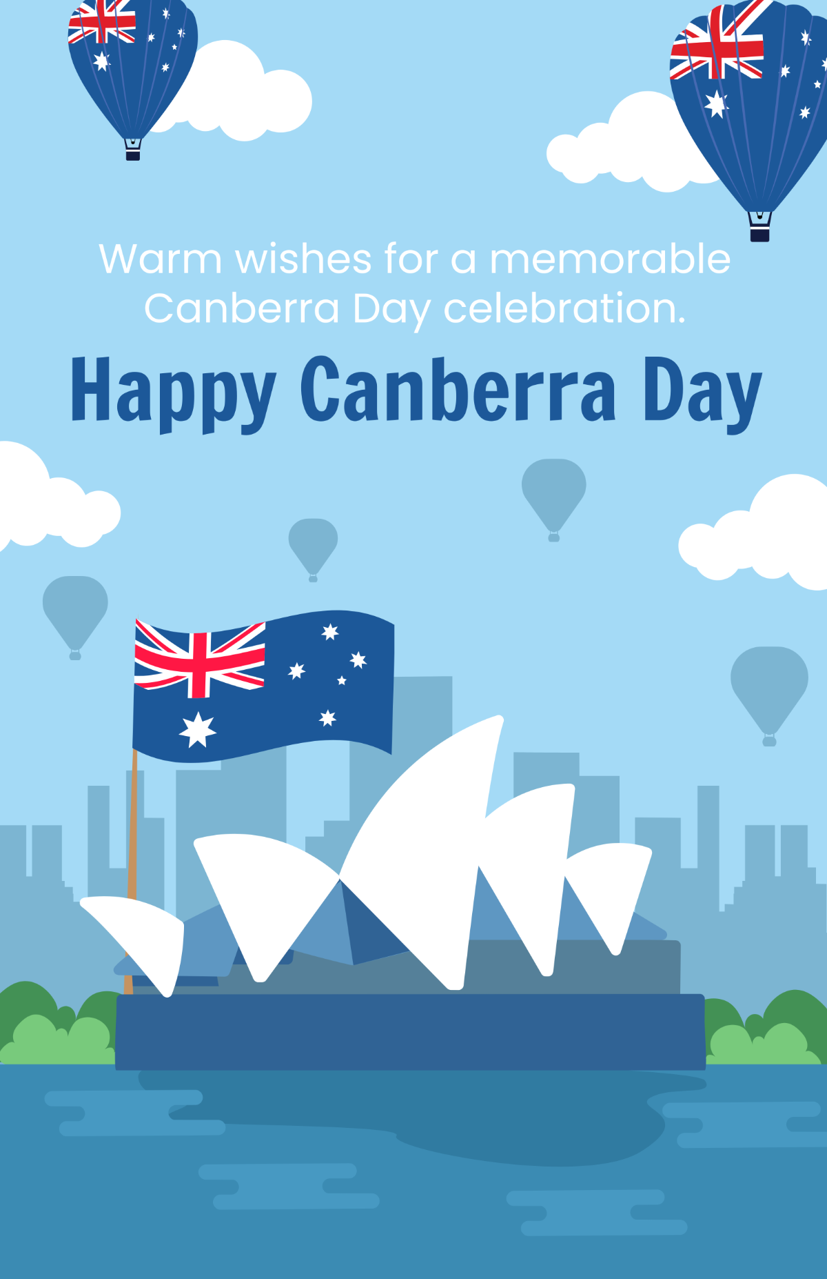 Free Canberra Day Poster Template
