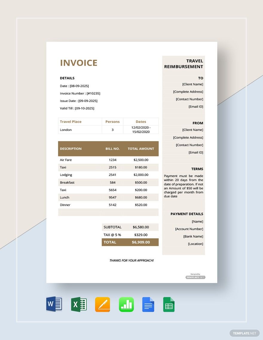 invoice format