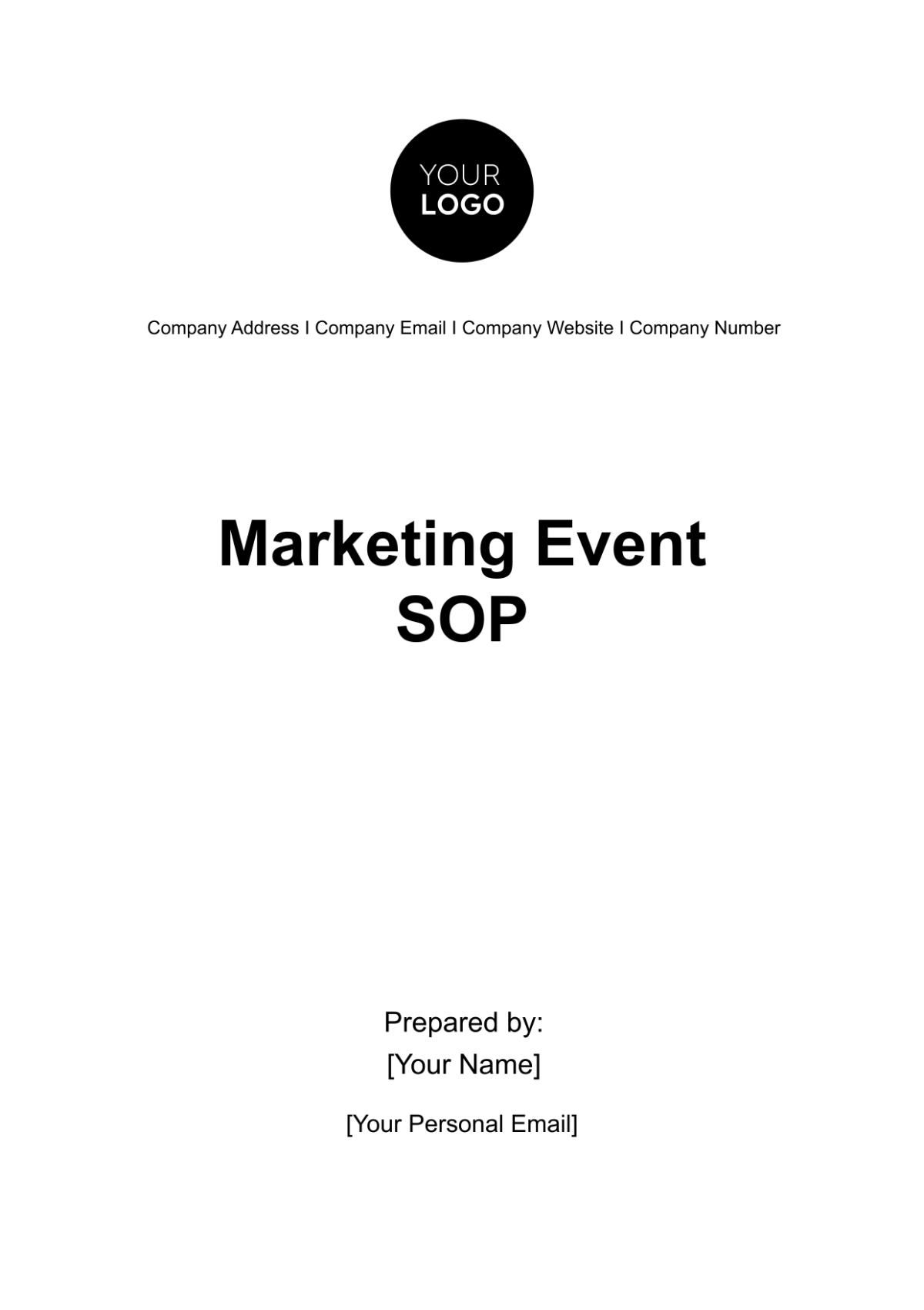 Free Marketing Event SOP Template