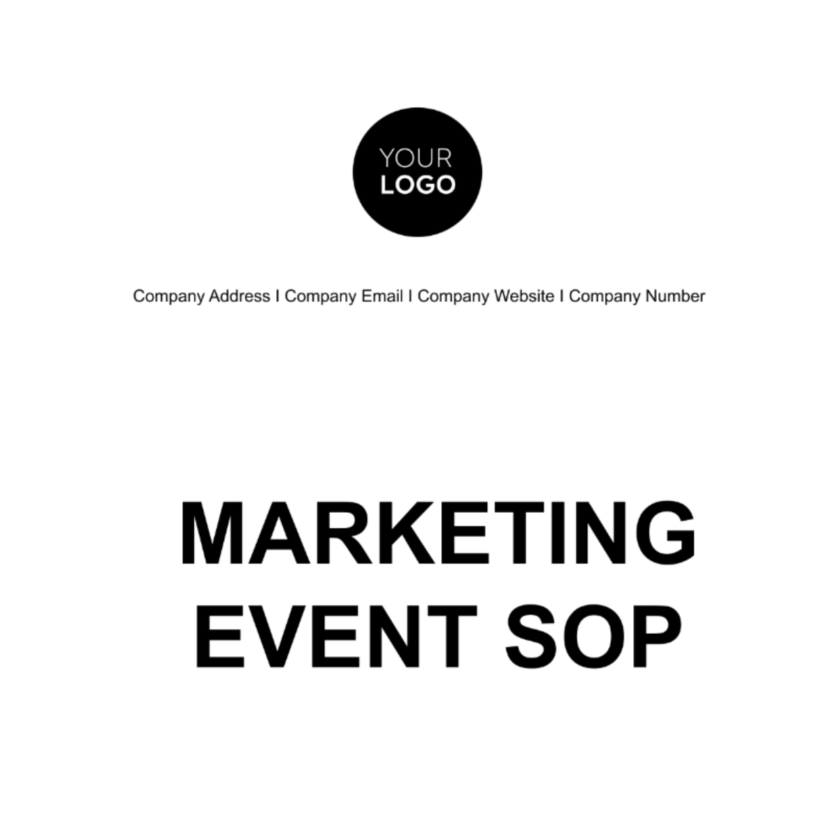 Marketing Event SOP Template