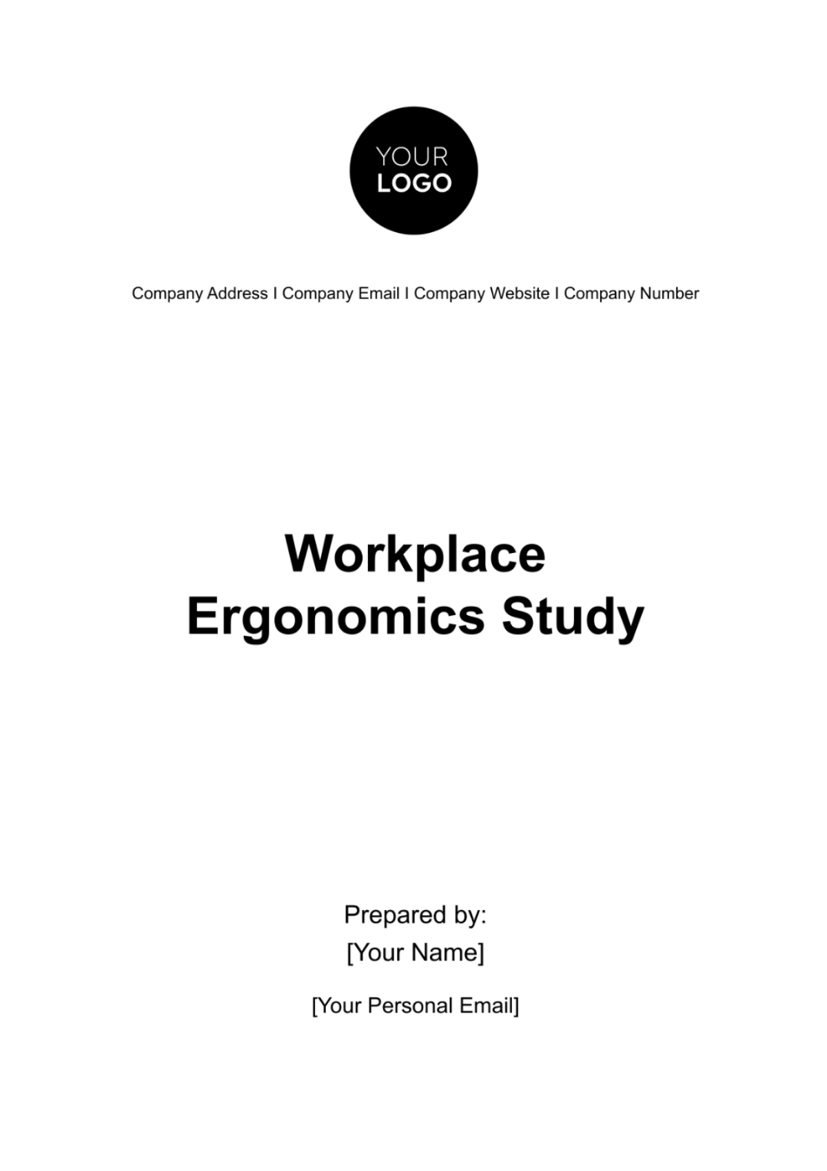 Workplace Ergonomics Study HR Template - Edit Online & Download