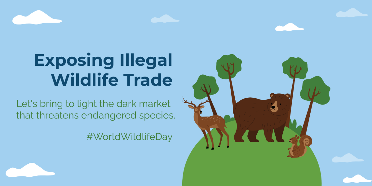 Free  World Wildlife Day Blog Banner Template