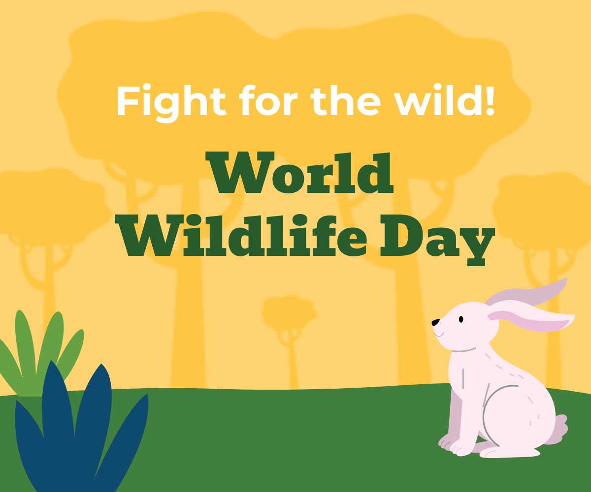 Free  World Wildlife Day Ad Banner Template