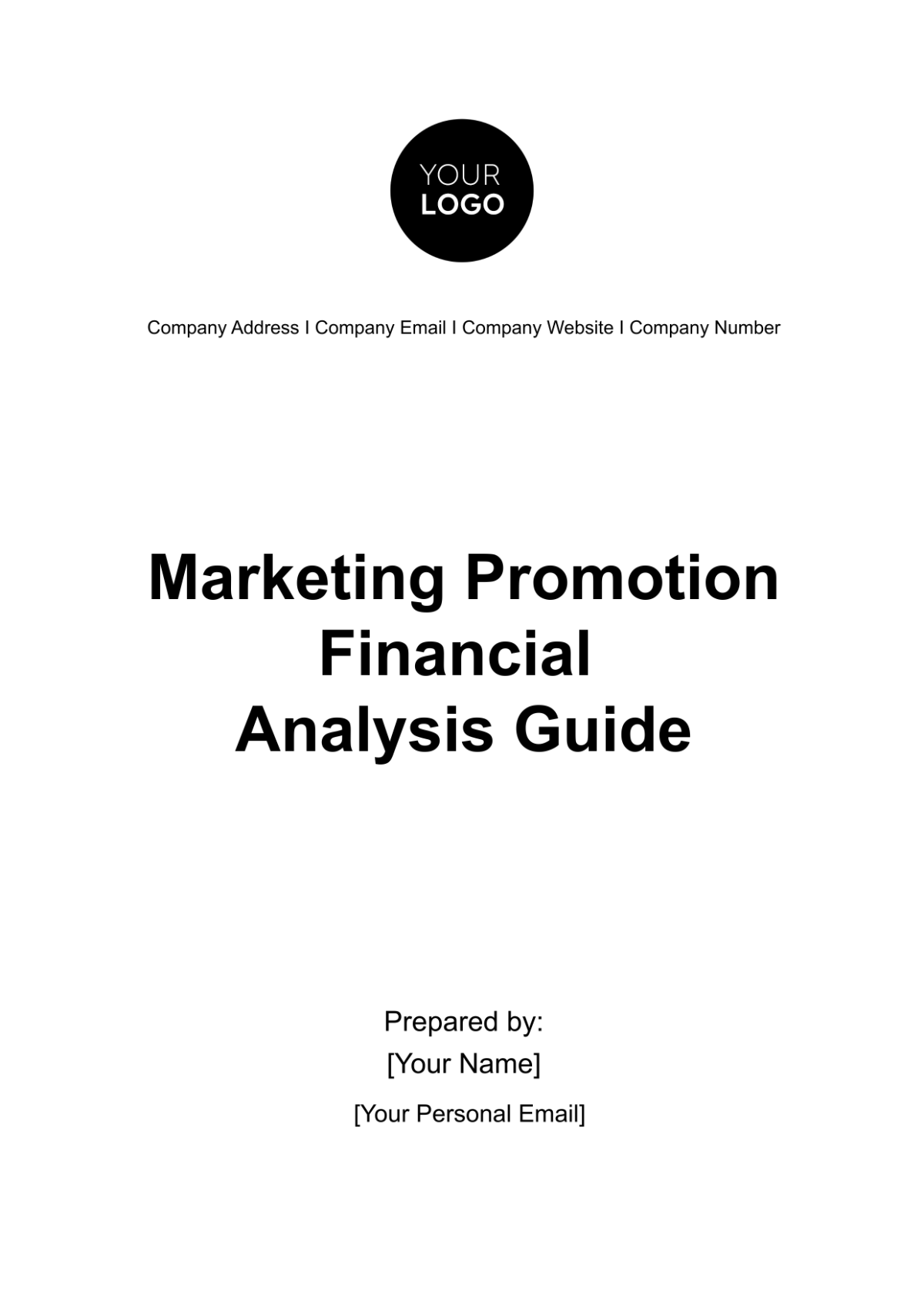 Marketing Promotion Financial Analysis Guide Template - Edit Online & Download