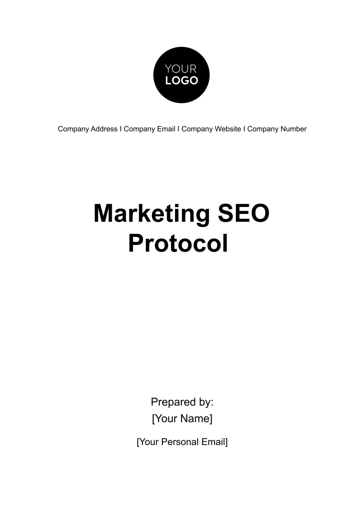 Free Marketing SEO Protocol Template