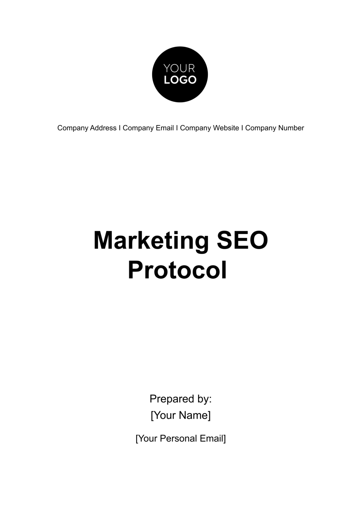 Marketing SEO Protocol Template - Edit Online & Download