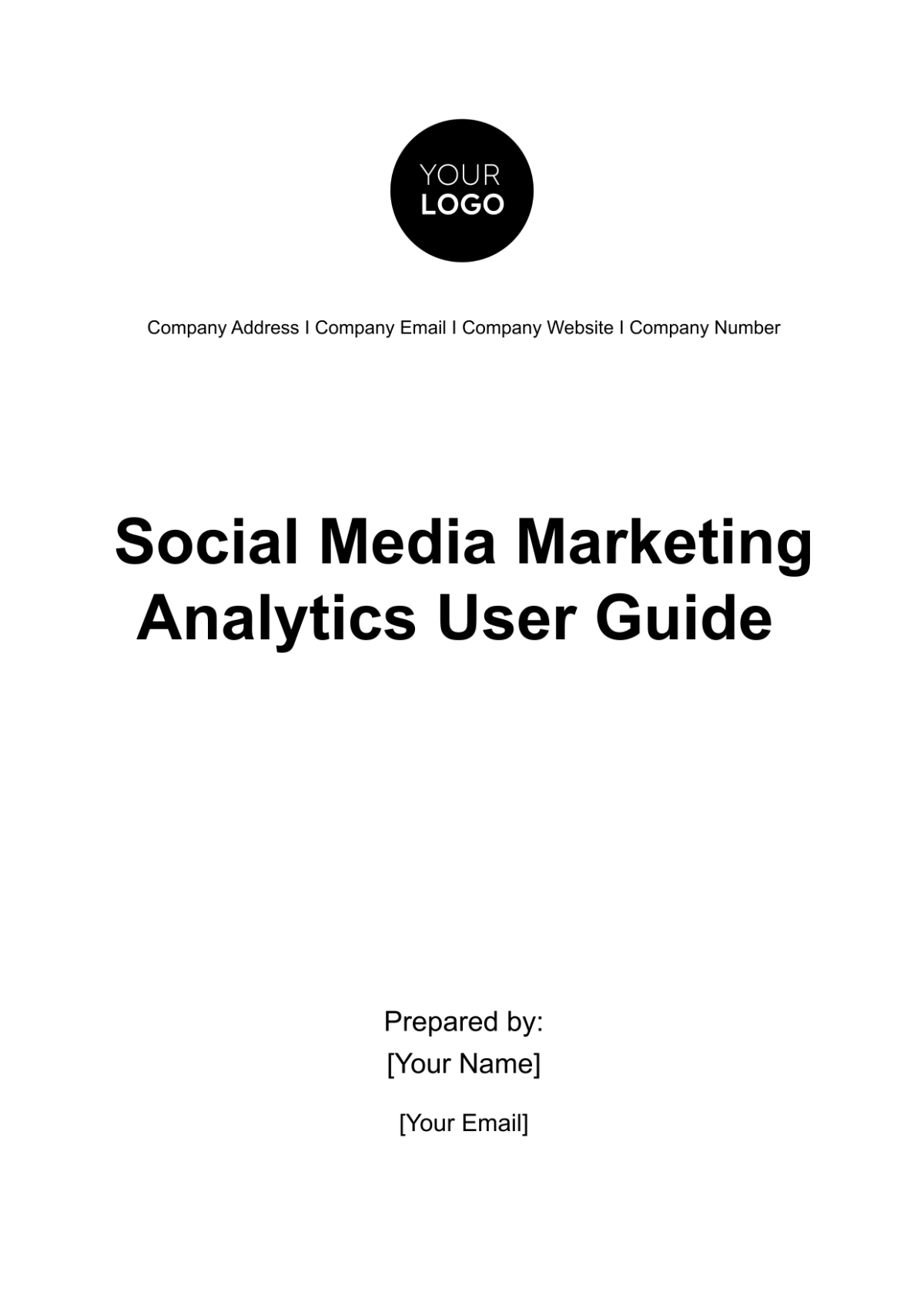 Social Media Marketing Analytics User Guide Template