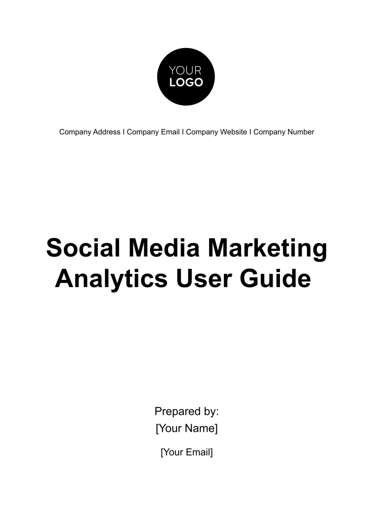 Social Media Marketing Analytics User Guide Template - Edit Online & Download