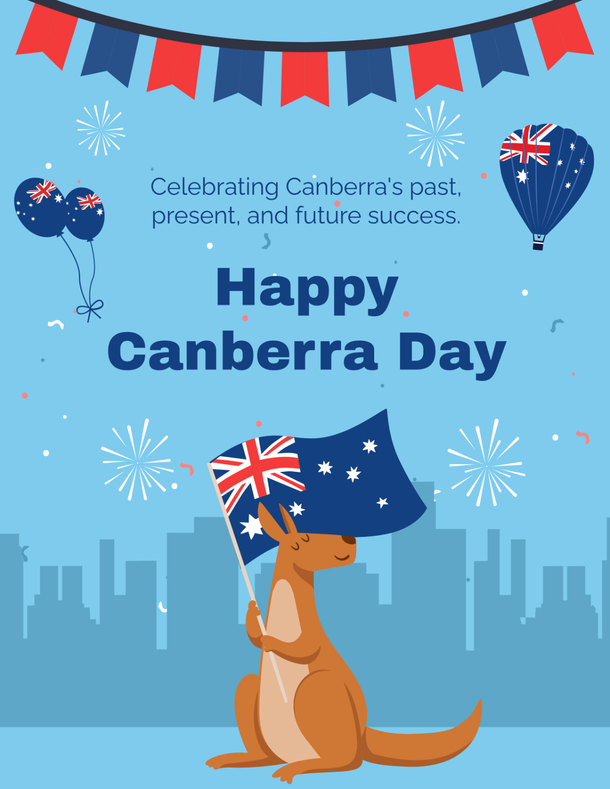 Canberra Day Flyer Template